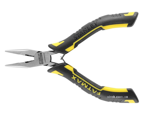 Тонкогубці-міні плоскі, подовжені STANLEY "FatMax" : l= 125 мм