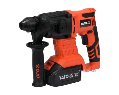 Перфоратор акумуляторний SDS+ YAT : Li-Ion 18В, 3Агод, J=2 Дж, Ø≤18мм (бетон) з заряд. пристроєм [3]