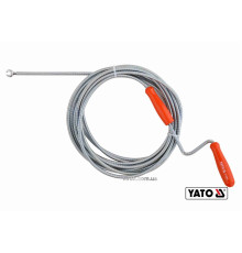 Трос для очищення каналізаційних труб YATO : Ø= 6 мм, l= 5 м [10/20]