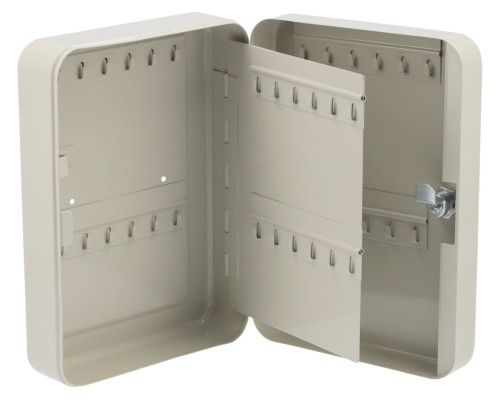 Ящик для ключів металевий VOREL: 48 гачків, 250х 180х 80 мм [10]