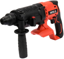 Перфоратор акумуляторний SDS+ YATO : Li-Ion 18В,J=2.4 Дж,Ø≤24 мм(бет), 3 реж(БЕЗ АКУМУЛЯТОРА) заряд.