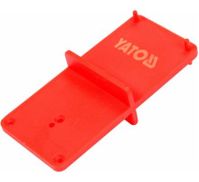 Шаблон разметочный YATO для установки дверных занавесей 35/40 мм, 85х40х22 мм [50]