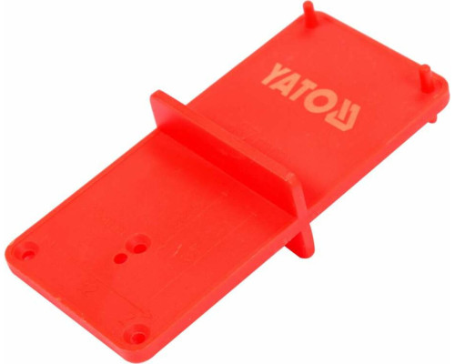 Шаблон разметочный YATO для установки дверных занавесей 35/40 мм, 85х40х22 мм [50]