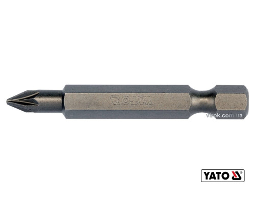 Насадка отверточная YATO: "Pozidriv" PZ1 x 50 мм. HEX 1/4". 10 (Уп/Шт.) [20/100]