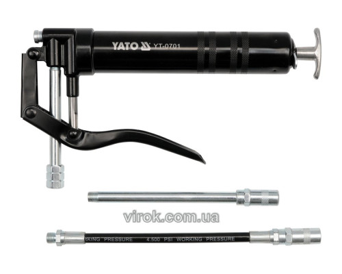 Шприц мастильний YATO, 120 см³, 310 Bar. з картриджем [30]