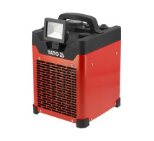 Нагреватель сетевой с лампой и вентилятором YATO: 230В, 3,3 кВт обогрев S≤ 30 м² реж - 40/2200/3300 Вт