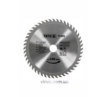 Диск пильный победитовый по дереву YATO: 160x20x2.8x2.0 мм, 48 зубцов, RPM до 9500 1/мин [25/50]