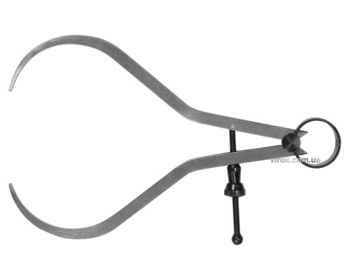 Кронциркуль для внешних измерений YATO : l= 150 мм, с винтовым фиксатором и на пружине [50]