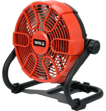 Вентилятор з гібридним живленням YATO, акум.-18 В,лопаті Ø=230 мм,оберт.- 360°(БЕЗ АКУМУЛЯТОРА) [2]