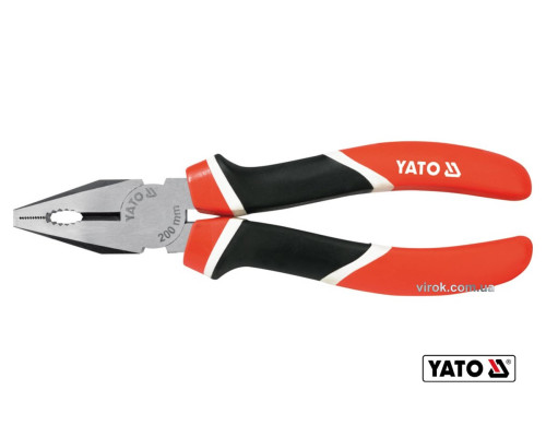 Плоскогубці комбіновані YATO : L= 200 мм. CrV [6/36]