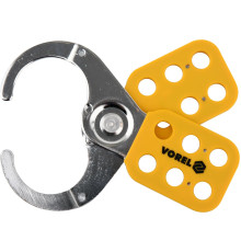 Затискач пружинний сталевий VOREL : Ø6 x 48 мм, для 6 навісних замків з дугою Ø≤ 10 мм(DW)