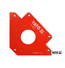 Струбцина магнітна для зварки YATO : 34 кг, 122 х 190 х 25 мм, Ø= 46 мм [6/18]