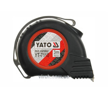 Рулетка YATO: L= 3 м х 16 мм. с нейлоновым покрытием, магнитным наконечником [12/120]