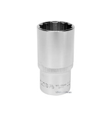 Головка торцева 12-гранна YATO : подовжена, квадрат 1/2", М= 32 мм, L= 77 мм [6/24/48]