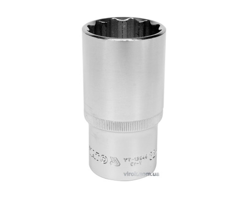 Головка торцева 12-гранна YATO : подовжена, квадрат 1/2", М= 32 мм, L= 77 мм [6/24/48]