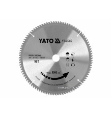 Диск пиляльний победітовий по дереву YATO: 305x30x3.2x2.2 мм, 96 зубців, R.P.M до 5000 1/хв [10]