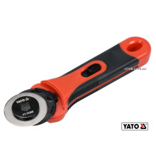 Ніж YATO з висувним круглим сталевим лезом, Ø= 45 мм, ручка- TPR+ABS [12/96]