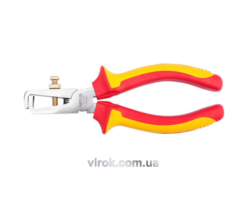 Щипці для зняття ізоляції YATO : L= 160 мм, до 1000V [6/36]