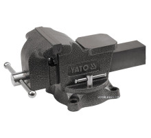 Лещата слюсарні обертові з наковальнею YATO, b= 200 мм, m= 29,5 кг [1]