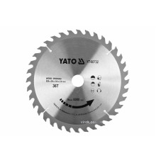 Диск пиляльний победітовий по дереву YATO: 255x30x3.0x2.0 мм, 36 зубців, R.P.M до 6000 1/хв [10/20]