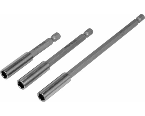 Тримачі насадок викруткових YATO шпиндель HEX - 1/4", L= 75, 100, 150 мм, 3 шт [20]