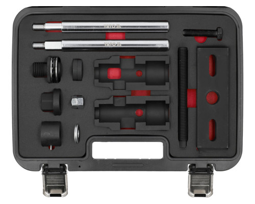 Набір інструментів для демонтажу форсунок в дизельних двигунах групи FORD YATO : 16 елем. [2]