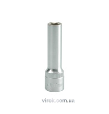 Головка торцева 6-гранна YATO : подовжена, квадрат 1/2", М= 11 мм, L= 76 мм [12/60/120]