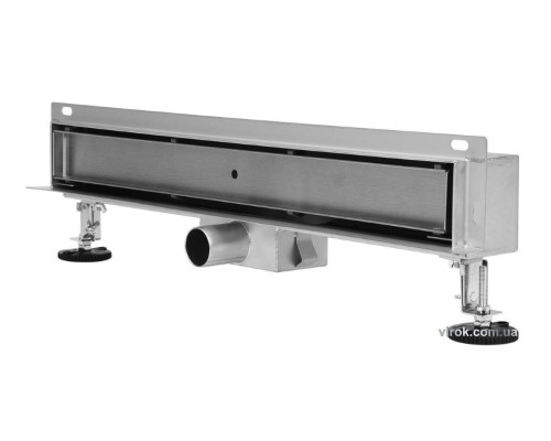 Трап стіновий зливний з нержавіючої сталі "BRICK" FALA; 30х 4х 5 см [5]