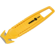 Ніж з трапецевидним лезом VOREL: безпечний, 148x38x10 мм [24/144]