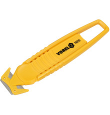 Ніж з трапецевидним лезом VOREL: безпечний, 148x38x10 мм [24/144]