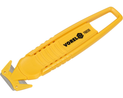 Ніж з трапецевидним лезом VOREL: безпечний, 148x38x10 мм [24/144]