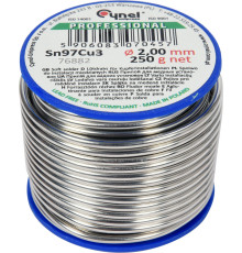 Припій для паяння міді CYNEL : Ø 2 мм, дротяний на котушці m= 250 г [50]