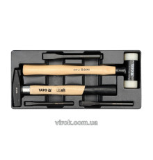 Вклад до інструментальної шафи YATO, молотки 2пр.  l=300, 350мм, та зубила 3пр. [8]