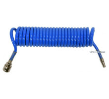 Шланг спиральный пневматический YATO быстросоединяемый: Ø= 6.5/10 мм, ≤12 Bar, l=5м. полиуретан. [50]