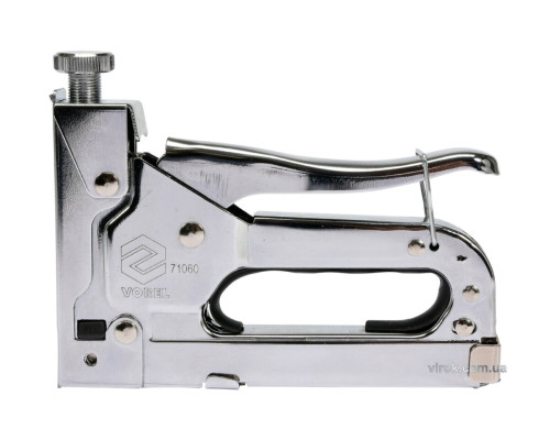 Степлер VOREL металевий для скоб 4-14/11,2х1,2мм; півкруглі 10-12/ 6,3х1,2; цвяхів 10-12/ 2,0 [6/24]