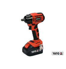 Гайковерт ударний акумуляторний безщітковий YATO: квадрат- 1/2", 250Нм, Li-Ion 18В, 3 Агод +кейс [5]
