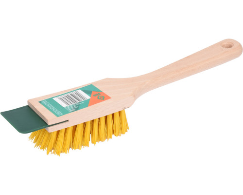 Щітка очисна до газонокосарки FLO з деревяним корпусом і пластик. щетиною [15]