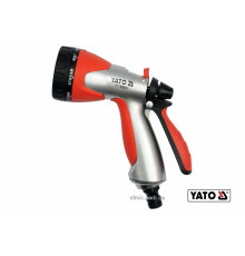 Зрошувач-пістолет 8-режимний YATO до шлангу 1/2", ABS-пластик [12/48]