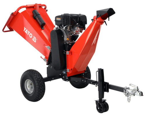 Подрібнювач гілок бензиновий YATO 9 кВт двиг- 420 см3 для гілок максим. Ø= 15 см, бак- 6,5 л,