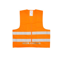 Жилет сигнальний VOREL оранжевий, розм. XL [100]