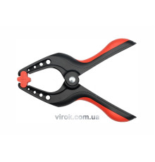 Струбцина пружинна- "прищіпка", пластикова YATO : L= 150 мм, роб. висота/глиб.- 55/68 мм [12/120]