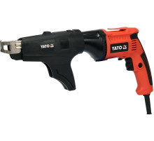Шурупокрут для шурупів до г/к плит мережевий YATO: 550 Вт, з обоймою для шуруп: Ø= 3,5мм, l= 22-55мм