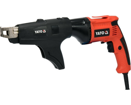 Шурупокрут для шурупів до г/к плит мережевий YATO: 550 Вт, з обоймою для шуруп: Ø= 3,5мм, l= 22-55мм