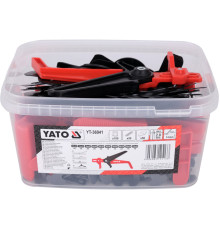 Кліпси, клини, підкладки СВП для викладання плитки YATO до шва- 2мм, плитка t≤ 14мм. 100+ 50+50 шт