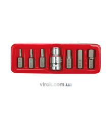 Насадки викруткові (біта) VOREL спеціальні на тріщатку "НЕХ" Набір 7шт.(DW)