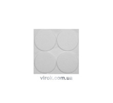 Протектор самоклеющийся антискользящий VOREL, 40мм, набор 4шт. (белые) [60/720]