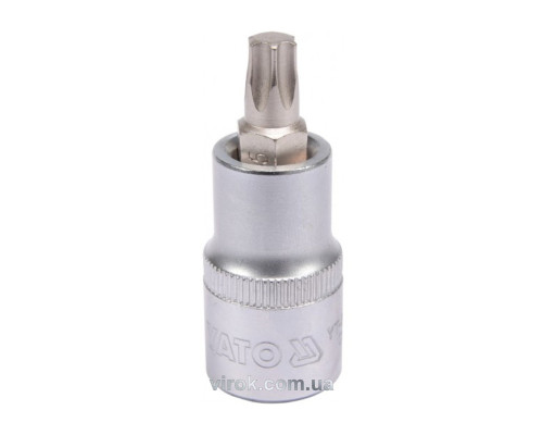 Головка торцевая YATO квадрат 1/2 "TORX" Т45, L=55 мм [40/240]