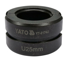 Насадка для пресс-клещей YT-21735 YATO: U 25 мм [50]