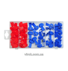 Быстросоединители электропроводников разные YATO, набор 50 элементов [5/20]