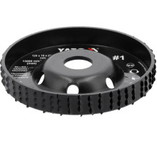 Диск-фреза выпуклый к КШМ YATO по дереву, шпатлевке, гипсу; Ø=120/22.2 мм, t= 18 мм шероховатый № 1 [10]